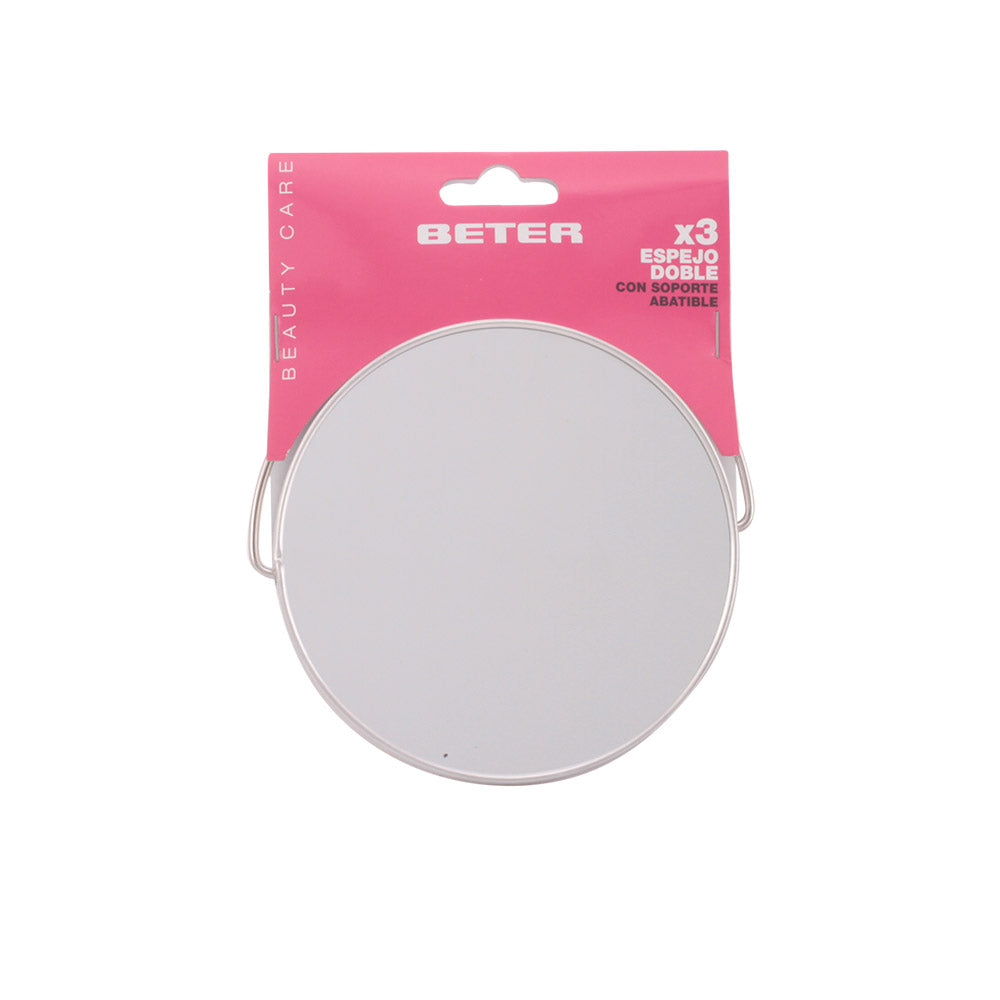 Double metal MIRROR x3 with folding support 12.2 cm 1 unit-0
