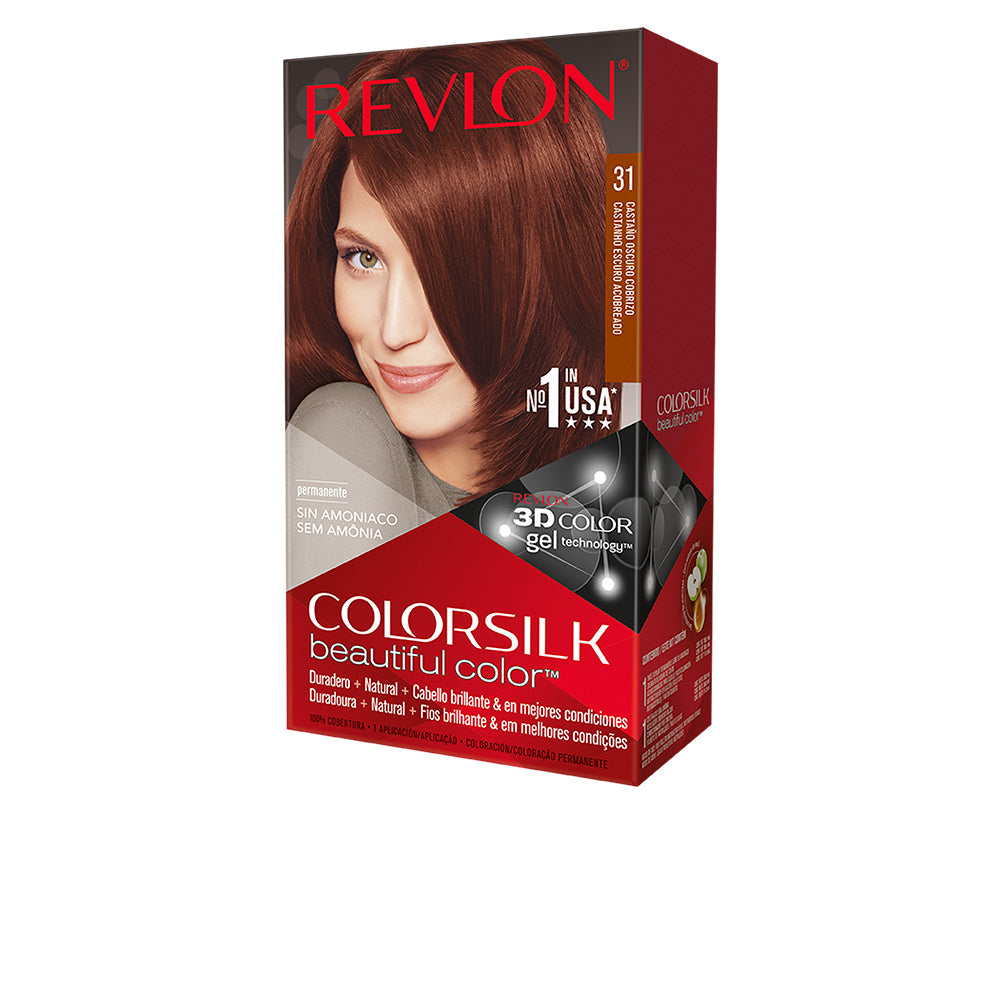 COLORSILK tinte #31-castaño oscuro cobrizo 1 u-0