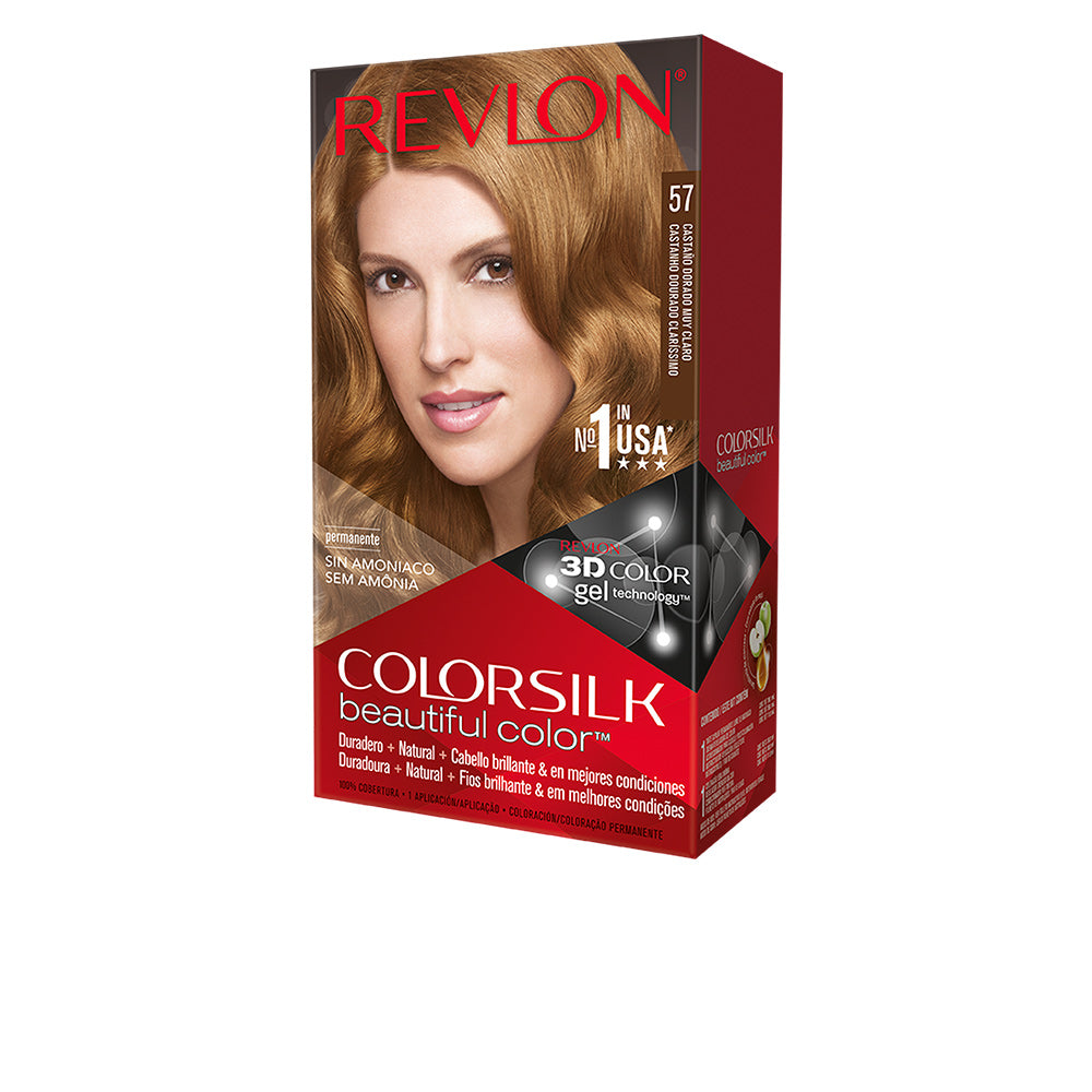 COLORSILK tinte #57-castaño dorado muy claro 1 u-0