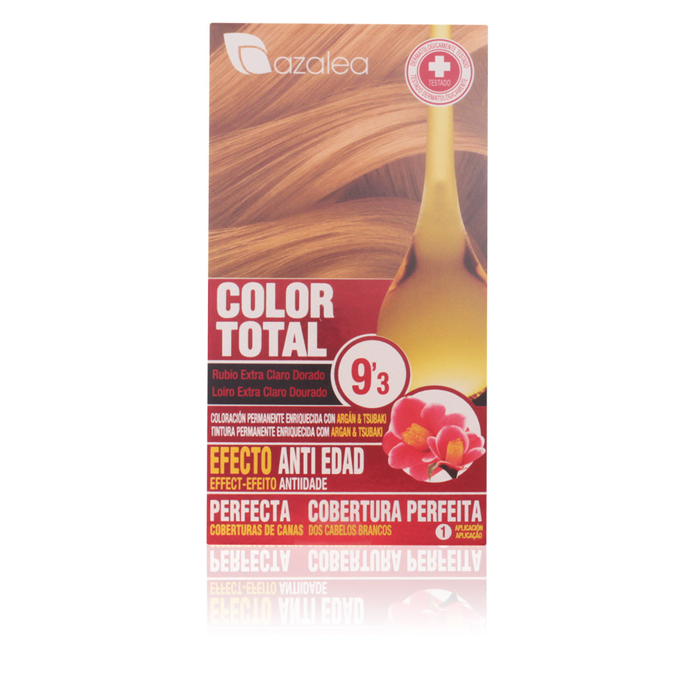 COLOR TOTAL #9,3-rubio extra claro dorado 1 u-0