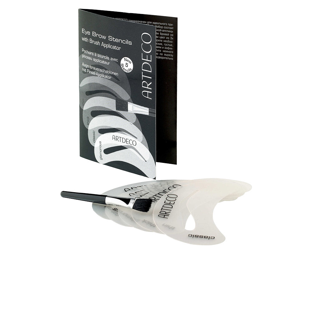EYE BROW stencils with brush applicator 1 u-0