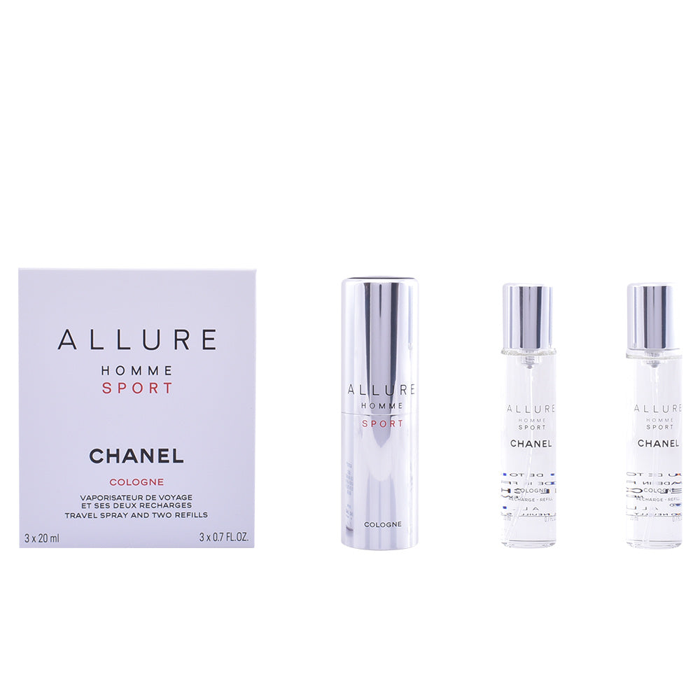 ALLURE HOMME SPORT COLOGNE travel spray and two refills 3 x 20 ml-0