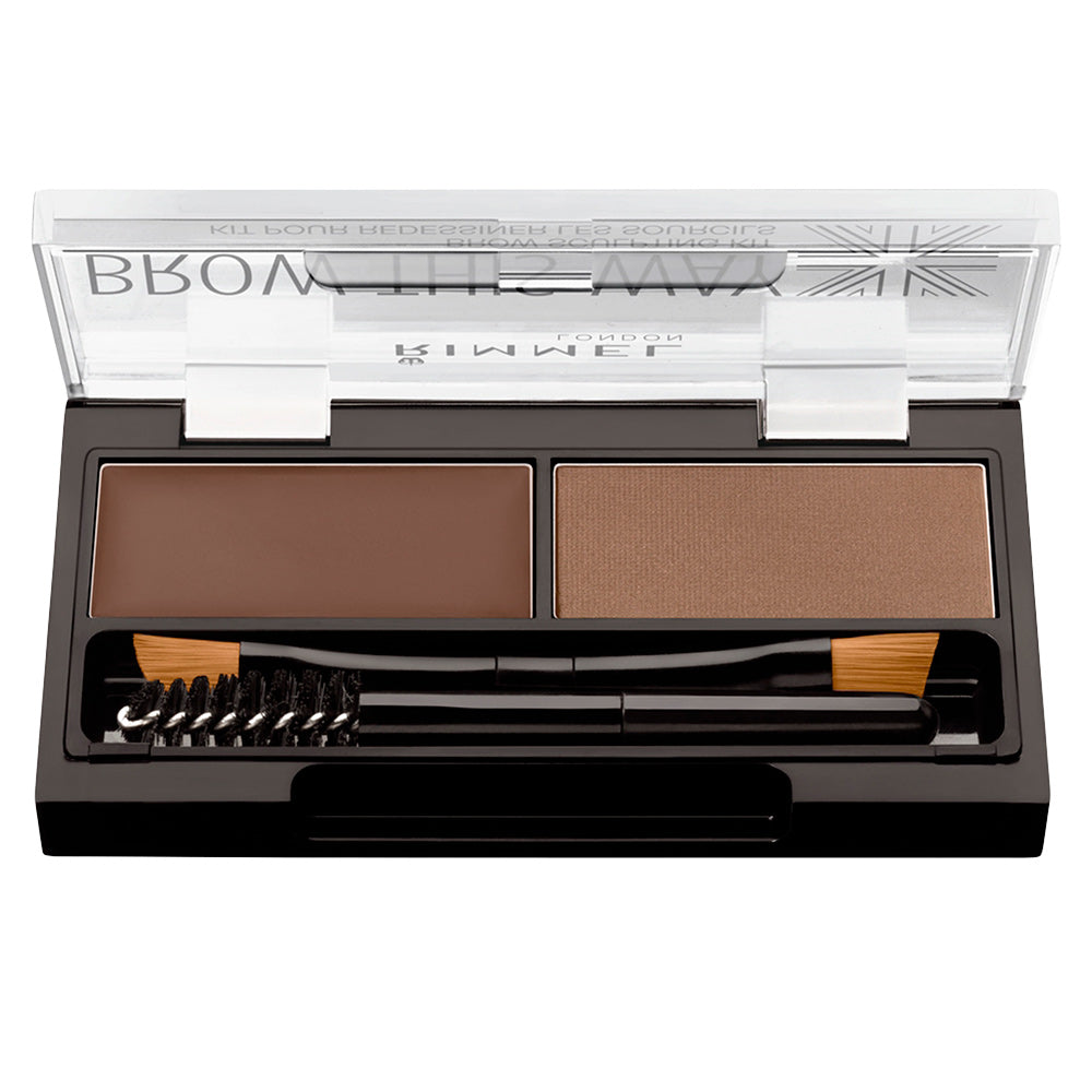 BROW THIS WAY eyebrow sculpting kit #002 -mild brown-0