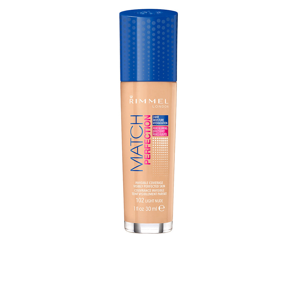 MATCH PERFECTION foundation #102 -light nude-0