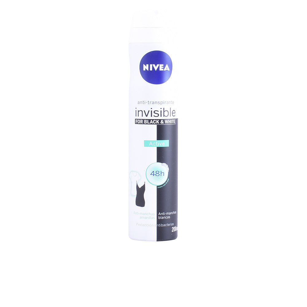 BLACK & WHITE INVISIBLE ACTIVE deodorant spray 200 ml-0
