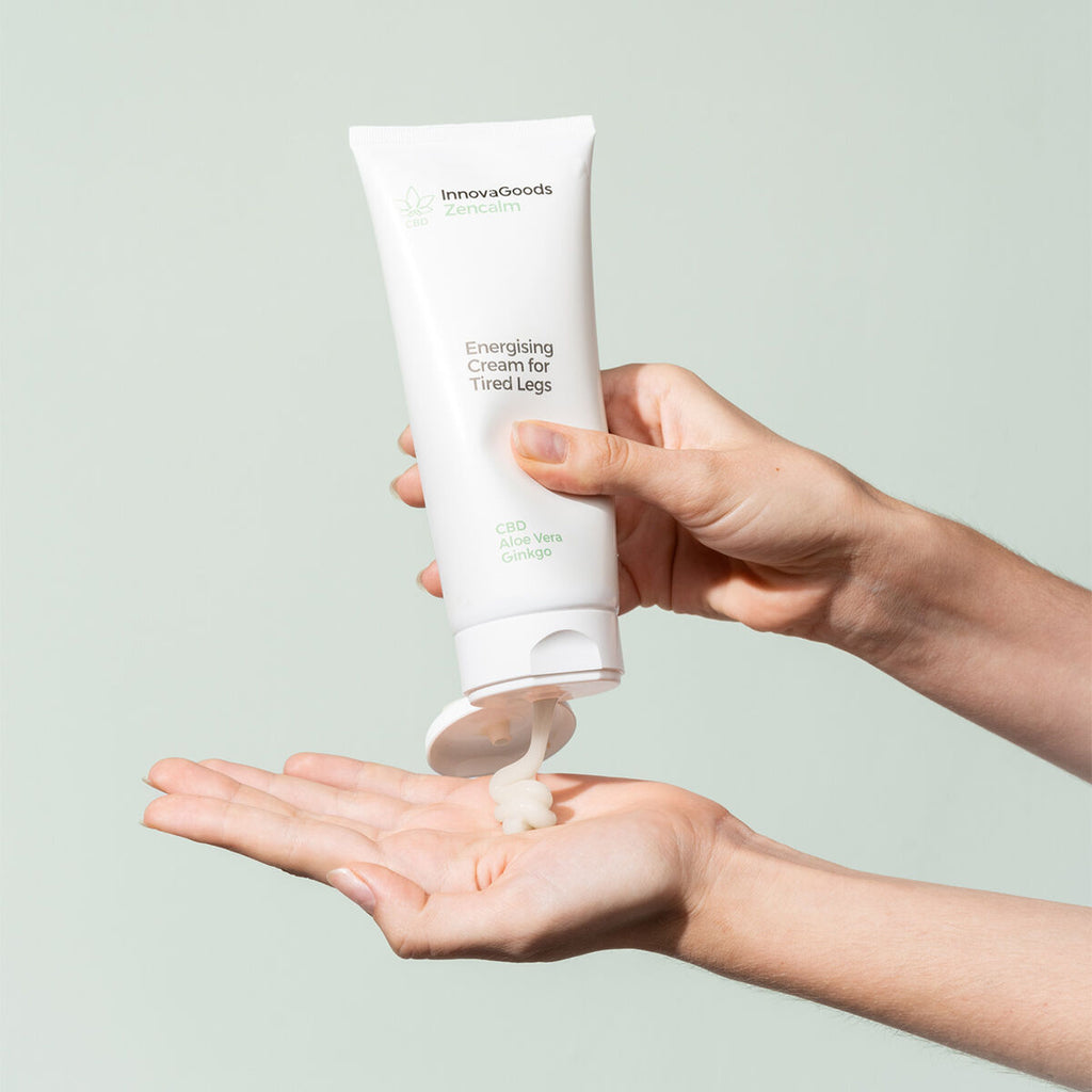 Energising Cream for Tired Legs CBD Zencalm InnovaGoods 200 ml-5