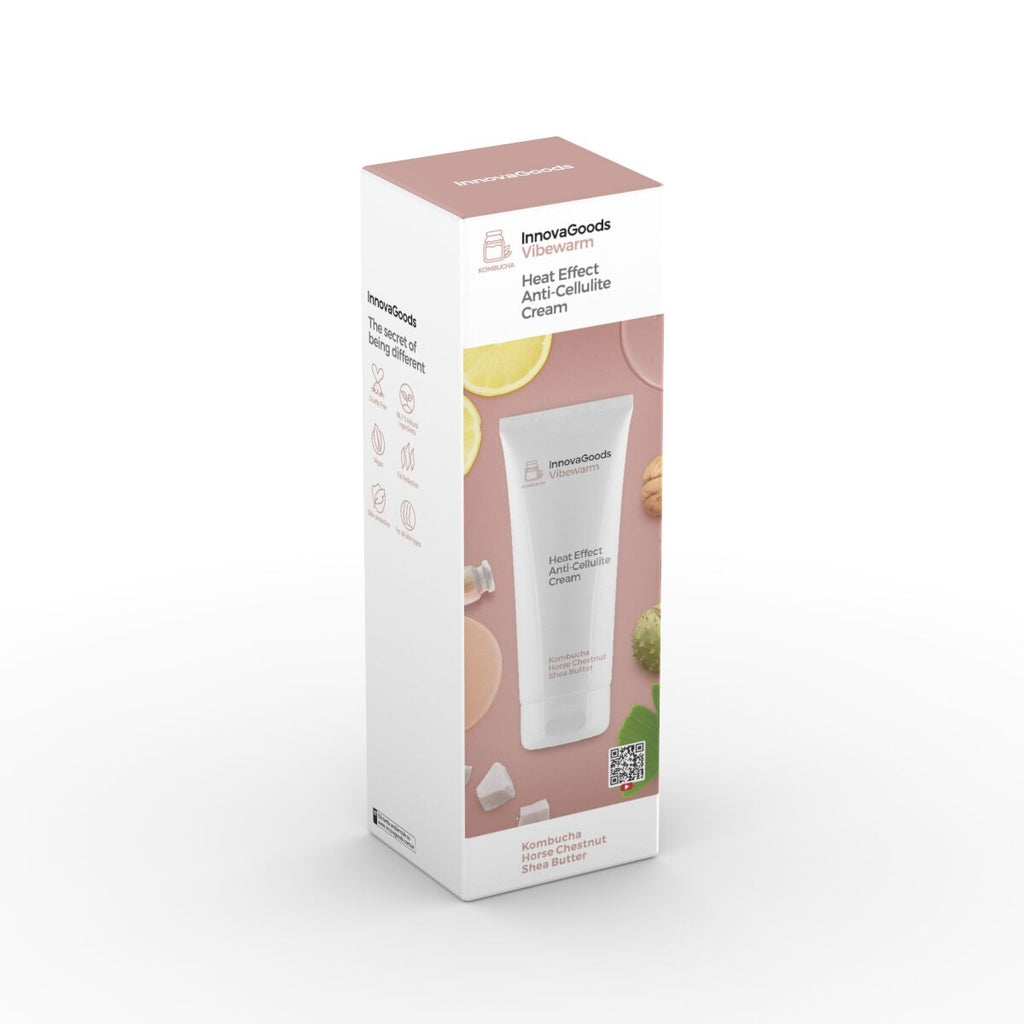 Heat Effect Anti-cellulite Cream Kombucha Vibewarm InnovaGoods 200 ml-1