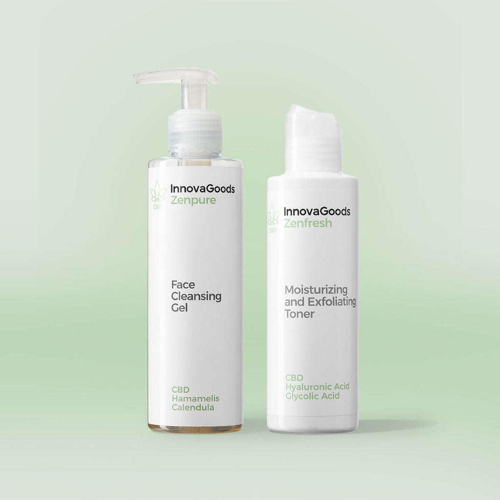 Face Cleansing Duo Pack CBD InnovaGoods-0