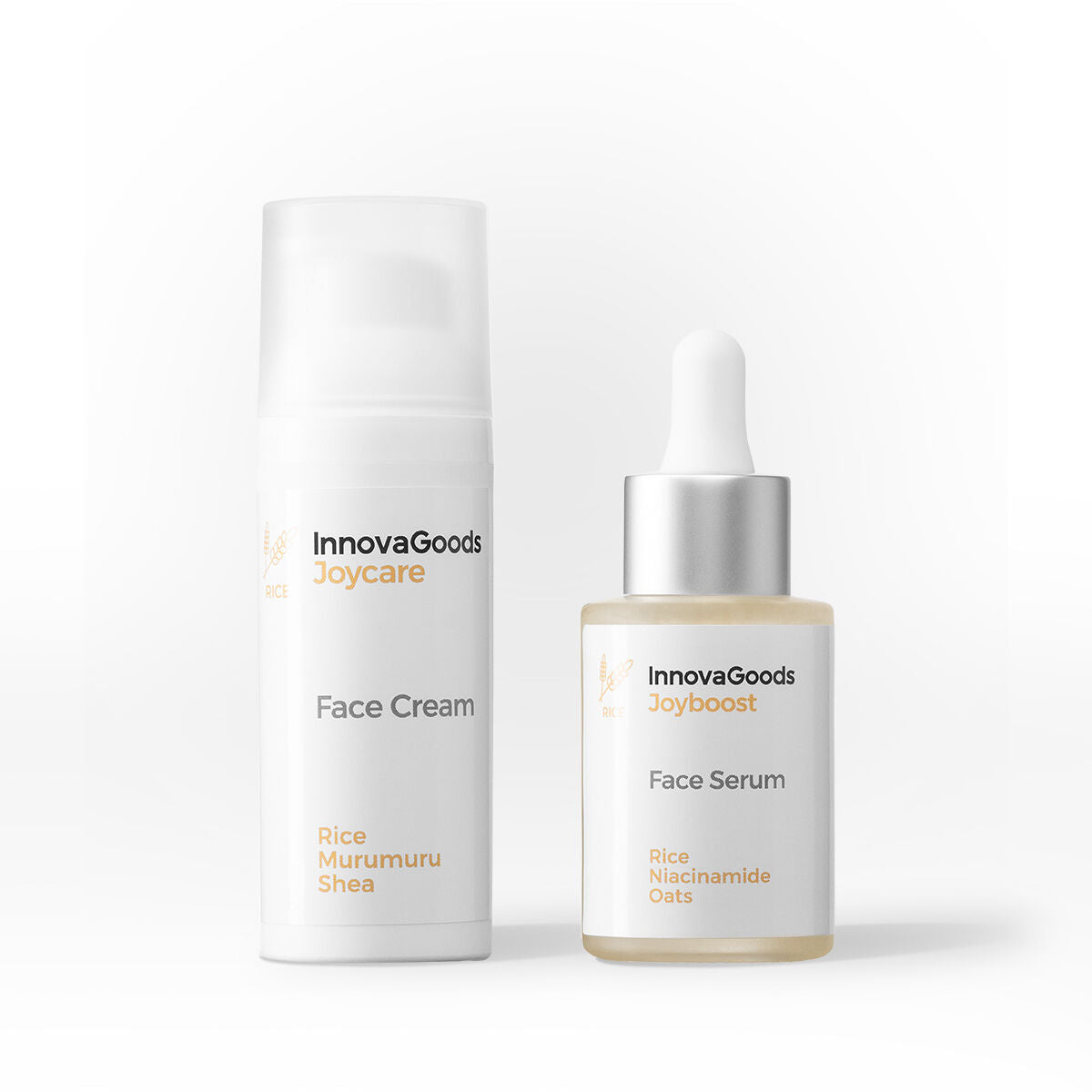 Face Moisturising Duo Pack Rice InnovaGoods-1